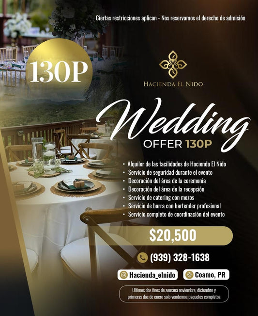 Wedding Offer 130 Personas